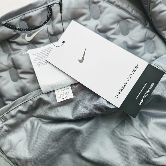 Nike Therma-FIT ADV Vest Running Packable Downfill Lightweight Silver Grey M NWT - Picture 16 of 16